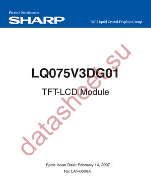 LQ075V3DG01 datasheet  